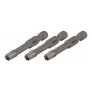 HAZET Schlag-, Maschinenschrauber-Torsions-Bits 2223SLG-T40/3 Sechskant massiv 6,3 (1/4 Zoll) Innen TX Profil T40 Anzahl Werkzeuge: 3