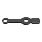 HAZET Schlag-Ringschlüssel (Doppel-6kt.) mit 2 Schlagflächen 4937-21 ∙ Vierkant hohl 20 mm (3/4 Zoll) ∙ Außen-Doppel-Sechskant Profil ∙ 21-1