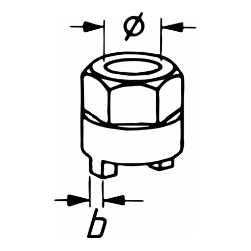 HAZET Schokdemper-tapsleutel 2593-4 ∙ 14.5 mm