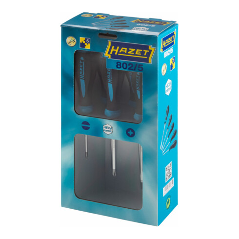 HAZET Schraubendreher 811LG-55, Schlitz Profil, SW 1 x 5,5 mm