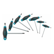 HAZET Schraubendreher 811S/5, Kreuzschlitz Profil PH, Schlitz Profil, 5-teilig, 0,8 x 4,5 – 1,2 x 7, PH1 – PH2