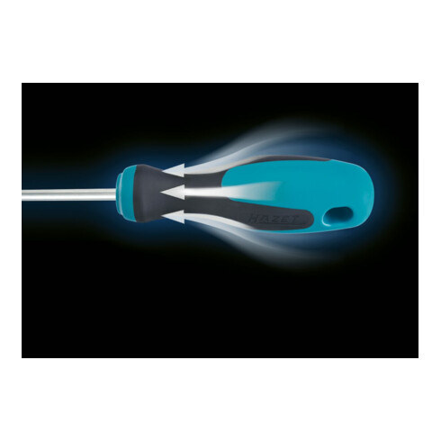 HAZET Schraubendreher 811S-70, Schlitz Profil, SW 1,2 x 7 mm