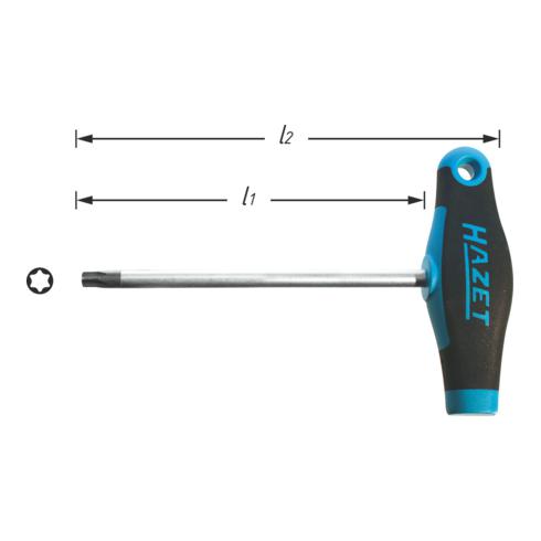 HAZET Schraubendreher  828-T50 ∙ Innen TORX® Profil ∙ Schlüsselweite: T50