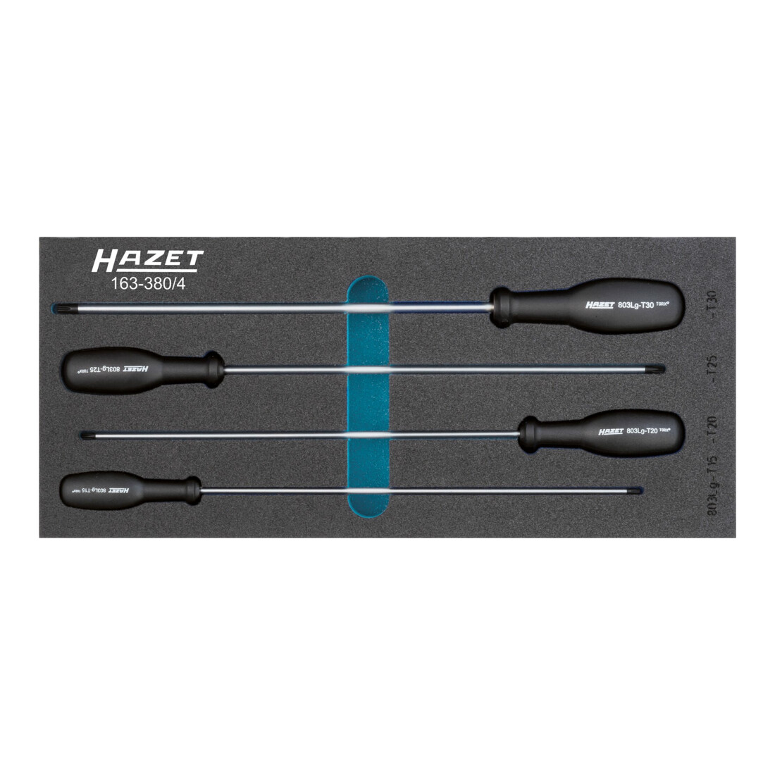 HAZET Schraubendreher-Satz TORX 163-380/4 Innen TORX Profil T 15 - T 30 Anzahl Werkzeuge: 4
