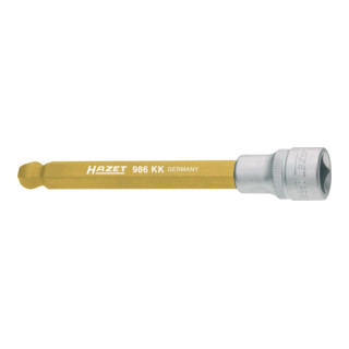HAZET Kraftsteckschlüsseleinsatz 1/2" Innensechskant lang mit Kugelkopf