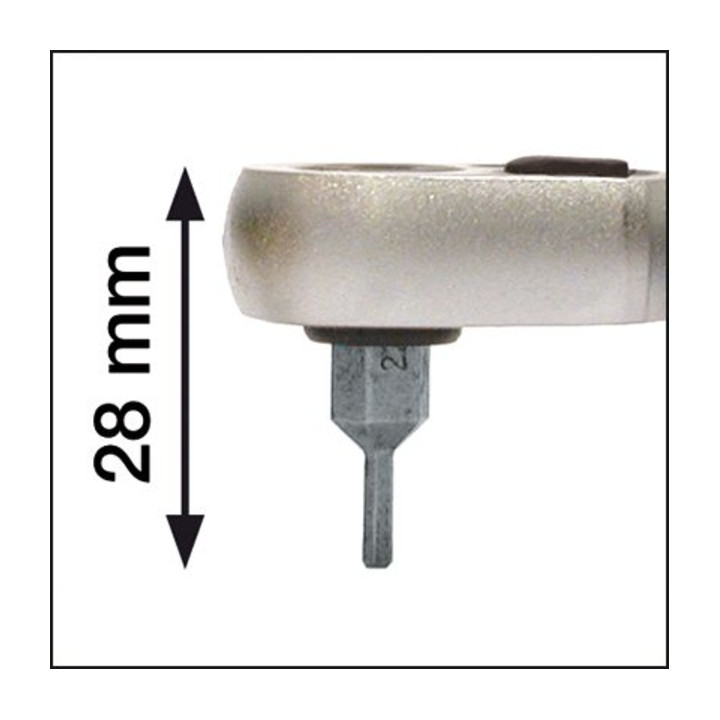 HAZET Schraubendreher-Steckschlüsseleinsatz 8808LG70-10 SW M10