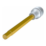 Hazet 6-kant-Schraubendreher-Einsatz, 1/2 Zoll, lang TiN-beschichtet, Sechskant: 8 mm-4