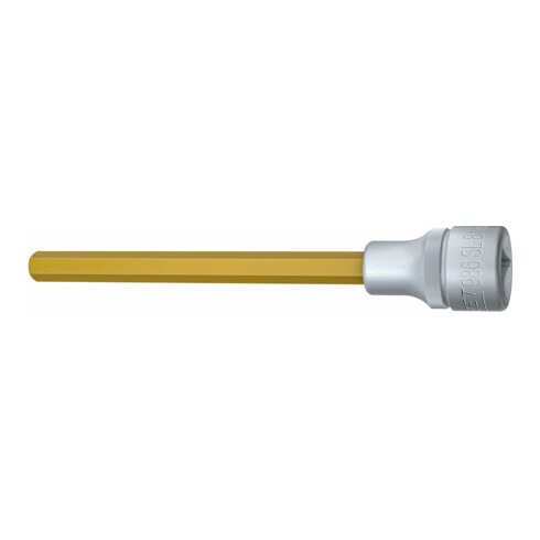 Hazet 6-kant-Schraubendreher-Einsatz, 1/2 Zoll, lang TiN-beschichtet, Sechskant: 8 mm