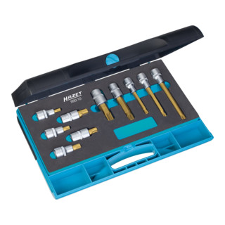Schraubendreher-Steckschlüsseleinsatz-Satz 990/10 Vierkant hohl 12,5 mm (1/2 Zoll) Innen Vielzahn Profil XZN M8 - M16 Anzahl Werkzeuge: 10 Schraubendreher-Steckschlüsseleinsatz-Satz 990/10 Vierkant hohl 12,5 mm (1/2 Zoll) Innen Vielzahn Profil XZN M8 - M16 Anzahl Werkzeuge: 10