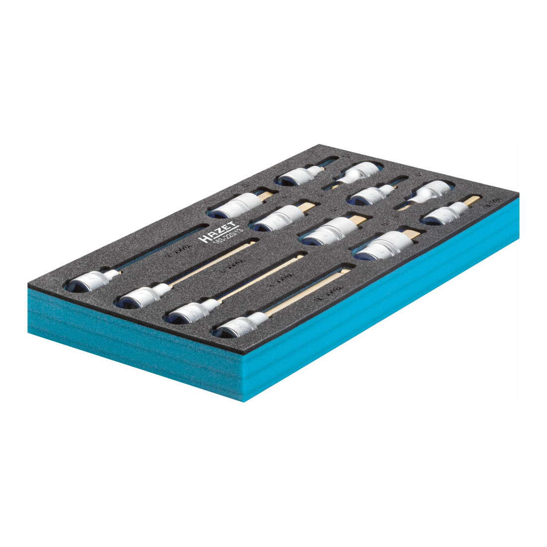 HAZET Schroevendraaierset 163-220/13 vierkant hol 12,5 mm (1/2 inch) zeskant inbusprofiel Aantal gereedschappen: 13