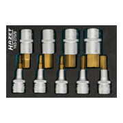 HAZET Schroevendraaierset 163-270/9 Vierkante holle 12,5 mm (1/2 inch) Binnenzeskant profiel 5 - 19 Aantal gereedschappen: 9