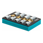 HAZET Schroevendraaierset 163-270/9 Vierkante holle 12,5 mm (1/2 inch) Binnenzeskant profiel 5 - 19 Aantal gereedschappen: 9-4