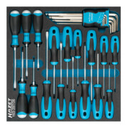 HAZET-schroevendraaierset 163-297/26 sleufprofiel, kruisgleufprofiel PH, inbusprofiel, TX-inbusprofiel Aantal gereedschappen: 26-1