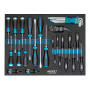 HAZET schroevendraaierset 163-373/39 sleufprofiel, dwarssleufprofiel PH, binnen TX-profiel, binnen zeskantprofiel Aantal gereedschappen: 39-1