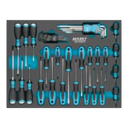 HAZET schroevendraaierset 163-526/41 ∙ sleufprofiel, kruisgleufprofiel PH, inwendig TORX® profiel, inwendig zeskantprofiel ∙ aantal gereedschappen: 41-1
