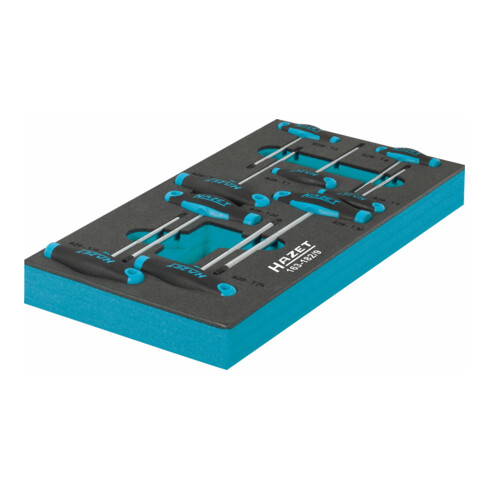 HAZET Schroevendraaierset met T-greep 163-182/9 Binnen TX-profiel T 6 - T 30 Aantal gereedschappen: 9