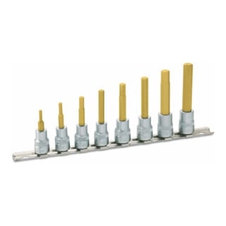HAZET Serie di chiavi a bussola 8801/8H, Attacco quadro, cavo, 10mm (3/8"), Profilo esagonale interno, 3 – 10