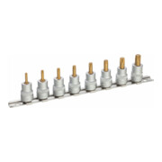 HAZET Serie di chiavi a bussola 8802T/8H, Attacco quadro, cavo, 10mm (3/8"), Profilo interno TX, T15 – T50