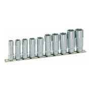 HAZET Serie di chiavi a bussola, Esagono 880LG/10H, Attacco quadro, cavo, 10mm (3/8"), Profilo trazione esagono esterno, 10 – 19