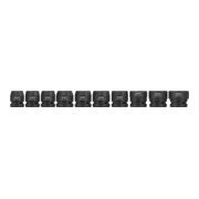 HAZET Serie di chiavi a bussola per avvitatori ad impulso 900SK/10, Attacco quadro, cavo, 12,5mm (1/2"), Profilo trazione esagono esterno, 13 – 24-2