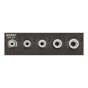 HAZET Serie di chiavi a bussola TORX®, 1/12 900-E/5, Attacco quadro, cavo, 12,5mm (1/2"), Profilo esterno TORX®, E10 – E18