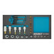HAZET Serie di chiavi a bussola, TX 163-192/24, Attacco quadro, cavo, 12,5mm (1/2"), Attacco quadro, cavo, 6,3mm (1/4"), Profilo esterno TX, Profilo interno TX, T8 – T55, E5 – E204-1