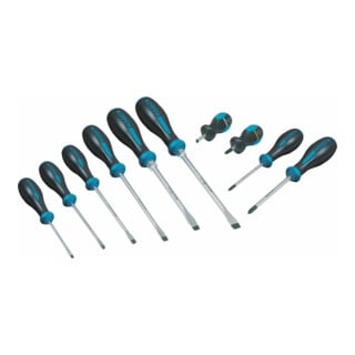 HAZET Serie di giraviti HEXAnamic® 802/10, Profilo ad intaglio, Profilo intaglio a croce PH, 0,6 x 3,5 – 1,6 x 10, PH1 – PH2
