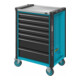 HAZET Servante d'atelier Assistent 179N avec plan de travail en acier inoxydable, Type : 179N-7