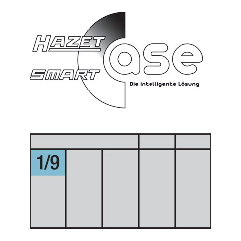 HAZET Set bitdoppen voor binnenzeskantbouten, met TiN-coating, 1/2 inch-vierkant 9-delig
