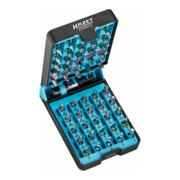 HAZET Set di bit in scatola BitE 2240N/51 profilo Pozidriv PZ, esagono cavo 6,3 (1/4 pollice), profilo con intaglio a croce PH, profilo TORX Tamper Resistant, profilo esagonale interno, profilo a intaglio, profilo TORX interno numero uten