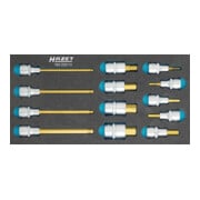 HAZET Set di bussole e cacciaviti 163-220/13 quadro cavo 12,5mm (1/2 pollice) profilo esagonale interno, 13pz.