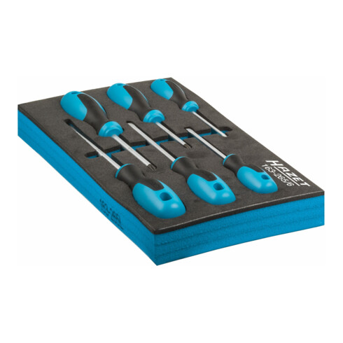 HAZET Set di cacciaviti 163-265/6 profilo con intaglio a croce PH, profilo a intaglio 0.5x3 - 1.2x6.5 PH1 - PH2, 6pz.