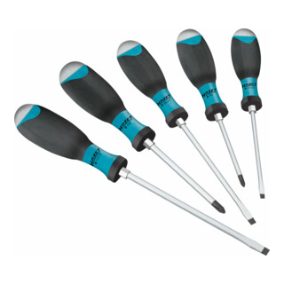 HAZET Set di cacciaviti 810U-1/5 profilo con intaglio a croce PH, profilo a intaglio 0,8x4,5 - 1,2x7 PH1 - PH2, 5pz.