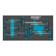 HAZET Set di cacciaviti con impugnatura a T 163-182/9 profilo interno TX T 6 - T 30, 9pz.-1