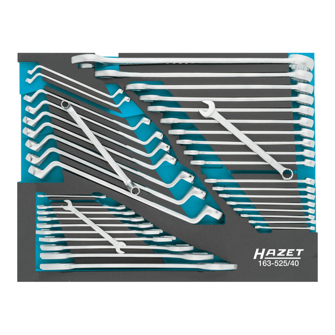 HAZET Set di chiavi 163-525/40 profilo a esagono esterno, profilo a doppio esagono esterno Traction, 40pz.