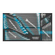 HAZET Set di chiavi 163-528/56 profilo a esagono esterno, profilo a doppio esagono esterno Traction, 56pz.-1