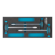 HAZET Set di chiavi a bussola 163-382/3, profilo a esagono esterno 8 - 13, 3pz.