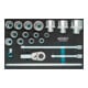 HAZET Set di chiavi a bussola 163-406/20 profilo esagonale esterno 20mm (3/4 di pollice), 20pz.-1