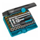 HAZET Set di chiavi a bussola 854-1 quadro cavo 6,3mm (1/4 pollice), profilo esagonale esterno Traction, profilo esagonale interno, profilo con intaglio a croce PH, Profilo Pozidriv PZ, profilo a intaglio, 33pz.-1