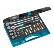 HAZET Set di chiavi a bussola 885N, quadro cavo 10mm (3/8 di pollice), profilo esagonale esterno Traction, profilo esagonale interno, profilo con intaglio a croce PH, profilo a intaglio, 32pz.