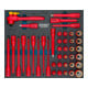 HAZET Set di chiavi a bussola con isolamento di protezione 163-545/41 quadro cavo 10mm (3/8 pollice) profilo esagonale esterno Traction, 41pz.-1