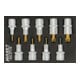 HAZET Set di chiavi a bussola e cacciaviti TX 163-271/9 quadro cavo 12,5mm (1/2 pollice) profilo interno TX T 20 - T 60, 9pz.-1