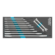HAZET Set di chiavi a forchetta doppie 163-519/12, profilo a esagono esterno, 12pz.