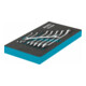 HAZET Set di chiavi a forchetta doppie 163-95/8, profilo a doppio esagono esterno 6x7 - 21x22, 8pz.-5