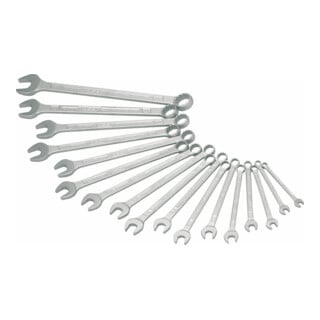 HAZET Set di chiavi combinate 600N/17 N profilo a doppio esagono esterno Traction 7 - 27, 17pz.