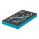 HAZET Set di chiavi combinate a cricchetto 163-97/6, profilo esterno a doppio esagono Traction 8 - 19, 6pz.-5