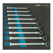 HAZET Set di chiavi poligonali doppie 163-101/9 profilo a doppio esagono esterno 6x7 - 21x23, 9pz.-1