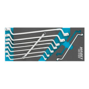 HAZET Set di chiavi poligonali doppie 163-518/9, profilo a doppio esagono esterno Traction, 9pz.