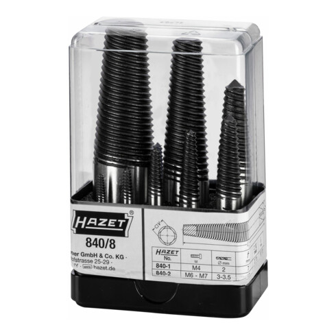 HAZET Set di estrattori per viti 840/8, 8pz.