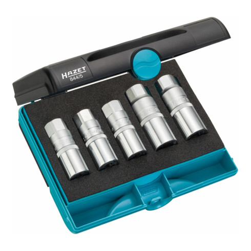 HAZET Set di estrattori per viti prigioniere 844/5 quadro cavo 12,5mm (1/2 pollice), 5pz.